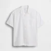 Camicia da vacanza in misto lino e cotone dal taglio morbido per bambini