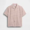 Camicia da vacanza in misto lino e cotone dal taglio morbido per bambini