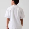 Camicia da vacanza in misto lino e cotone dal taglio morbido per bambini
