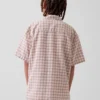 Camicia da vacanza in misto lino e cotone dal taglio morbido per bambini
