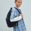 Camicia da vacanza per bambini in cotone seersucker testurizzato a quadri