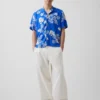 Camicia dal taglio comodo con colletto camp