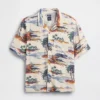 Camicia dal taglio comodo con colletto camp