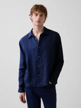 Camicia dal taglio morbido in 100% lino