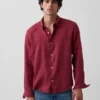 Camicia dal taglio morbido in 100% lino