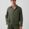 Camicia dal taglio morbido in 100% lino