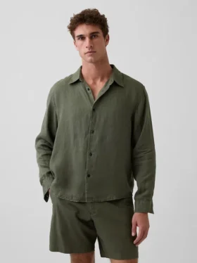 Camicia dal taglio morbido in 100% lino