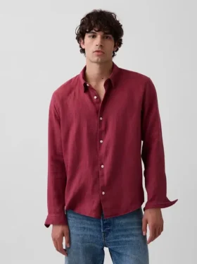 Camicia dal taglio morbido in 100% lino