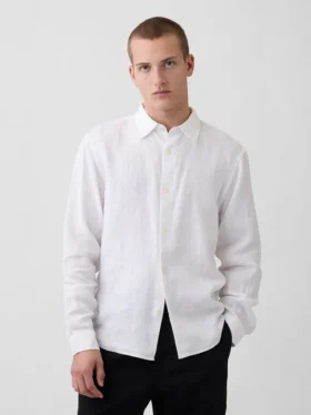 Camicia dal taglio morbido in 100% lino
