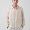 Camicia dal taglio morbido in 100% lino
