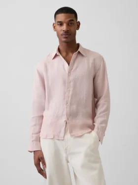 Camicia dal taglio morbido in 100% lino