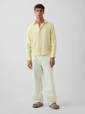 Camicia dal taglio morbido in 100% lino