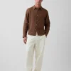 Camicia dal taglio morbido in 100% lino