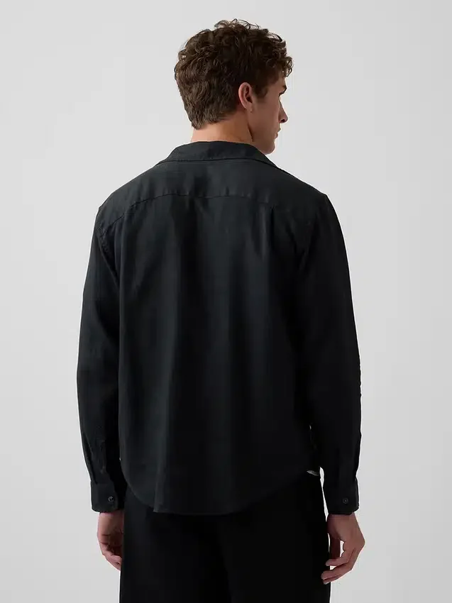 Camicia dal taglio morbido in 100% lino