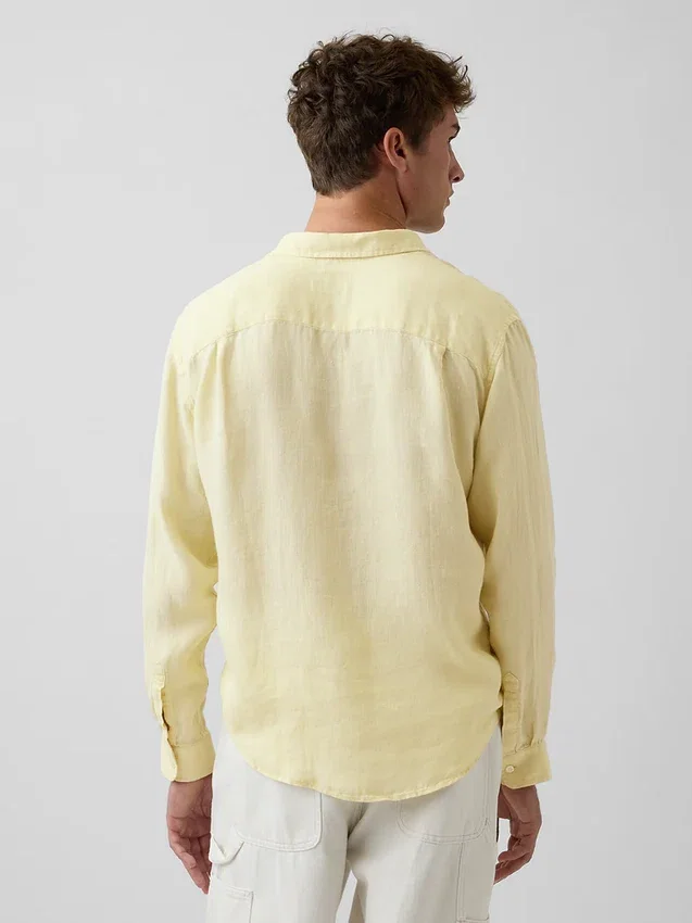 Camicia dal taglio morbido in 100% lino