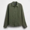 Camicia dal taglio morbido in 100% lino