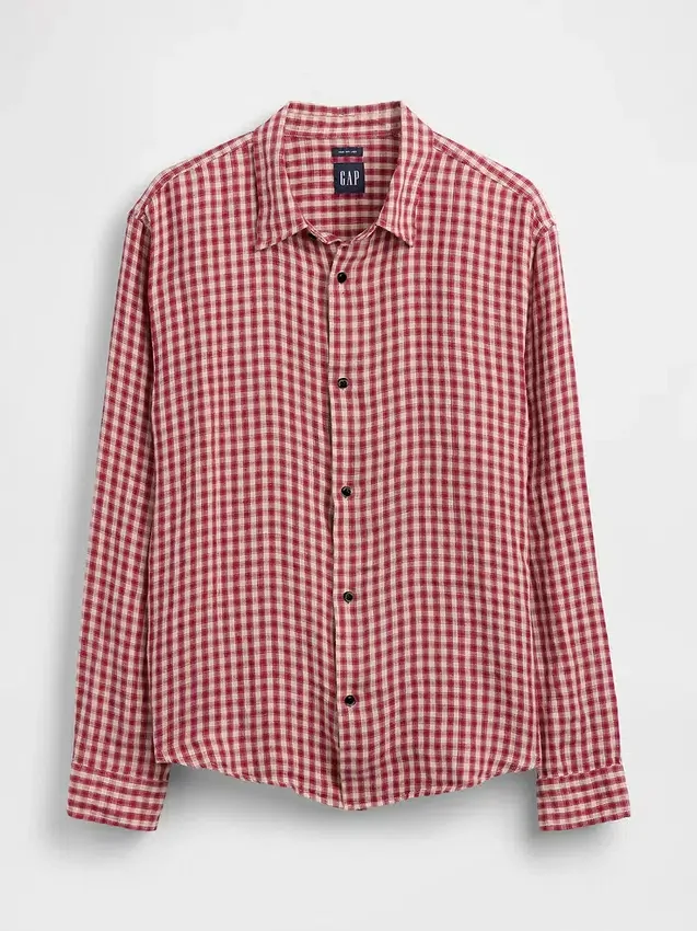 Camicia dal taglio morbido in 100% lino