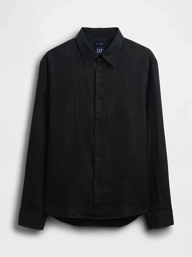 Camicia dal taglio morbido in 100% lino