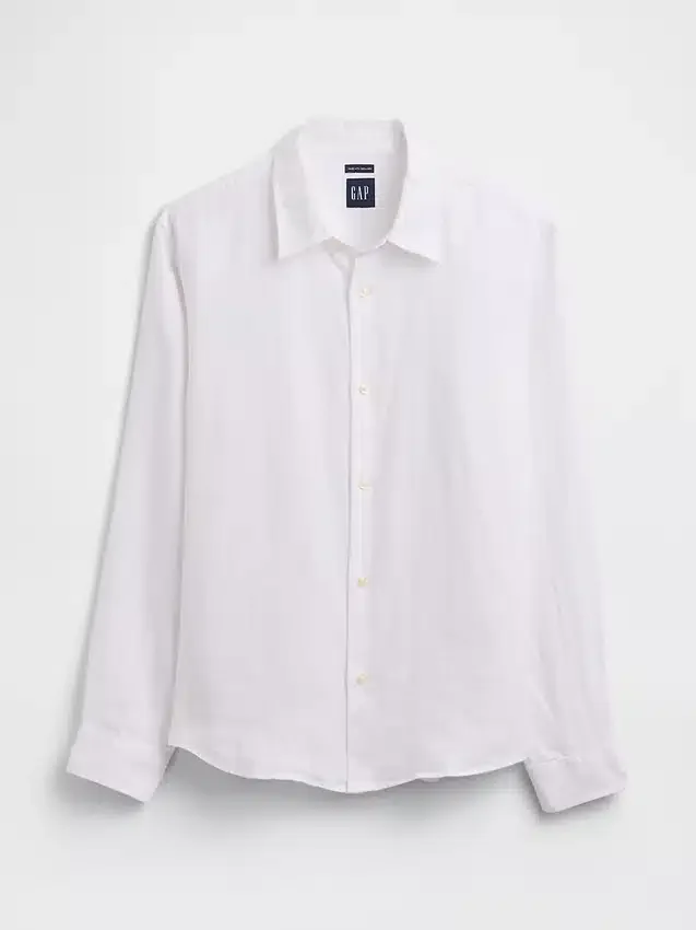 Camicia dal taglio morbido in 100% lino