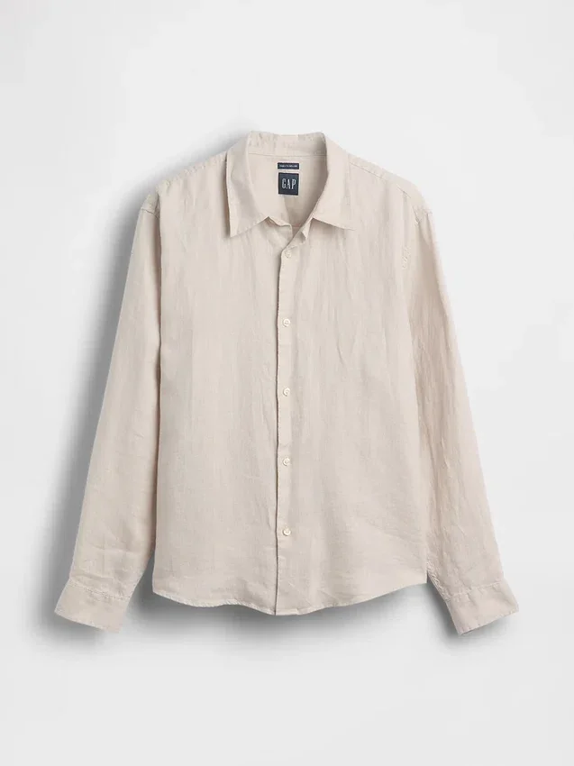 Camicia dal taglio morbido in 100% lino