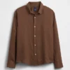Camicia dal taglio morbido in 100% lino