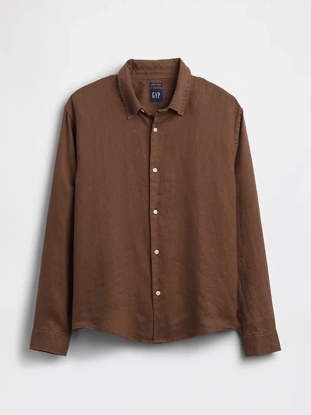 Camicia dal taglio morbido in 100% lino