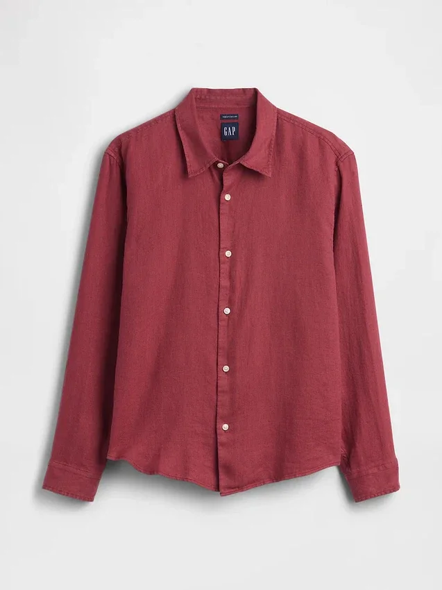 Camicia dal taglio morbido in 100% lino