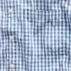 Camicia in denim a quadretti con orlo dritto e vestibilità comoda