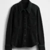 Camicia in denim con cuciture stringenti
