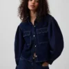 Camicia in denim con maniche a palloncino GAP × Hfr di Latoucha