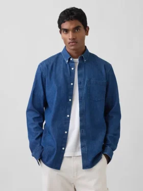 Camicia in denim con tasche