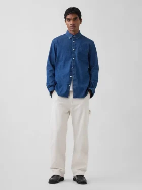 Camicia in denim con tasche
