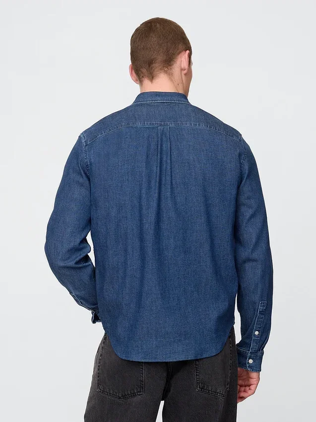 Camicia in denim con tasche