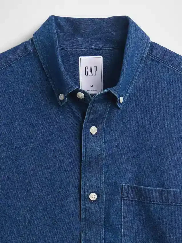 Camicia in denim con tasche