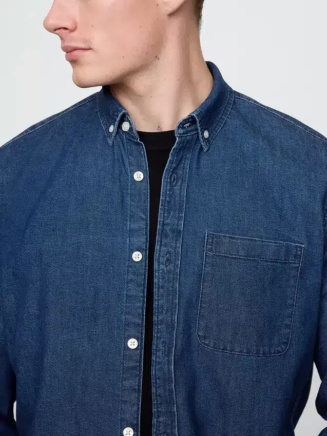 Camicia in denim con tasche