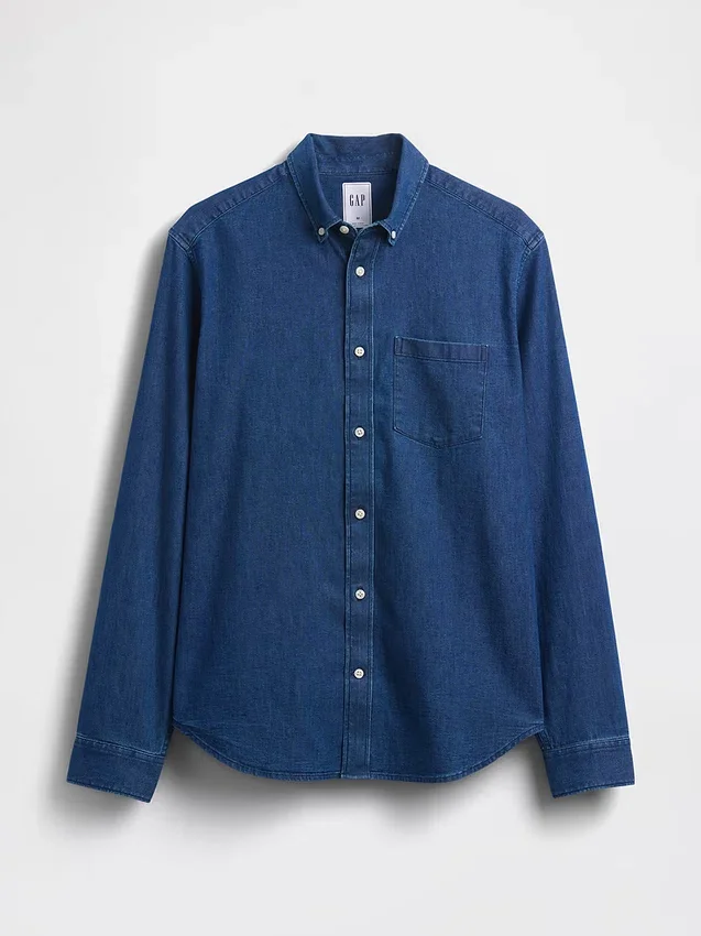 Camicia in denim con tasche