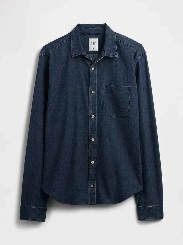 Camicia in denim con tasche