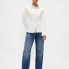 Camicia in denim con vita stretta
