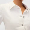 Camicia in denim con vita stretta