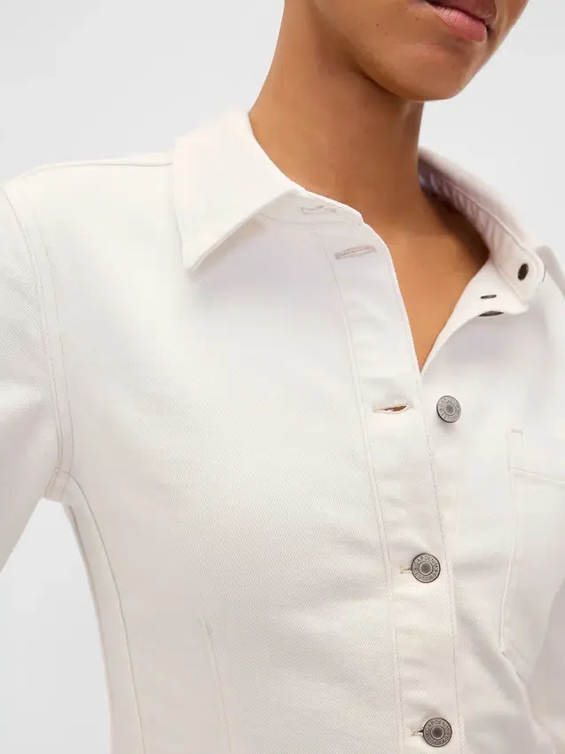 Camicia in denim con vita stretta