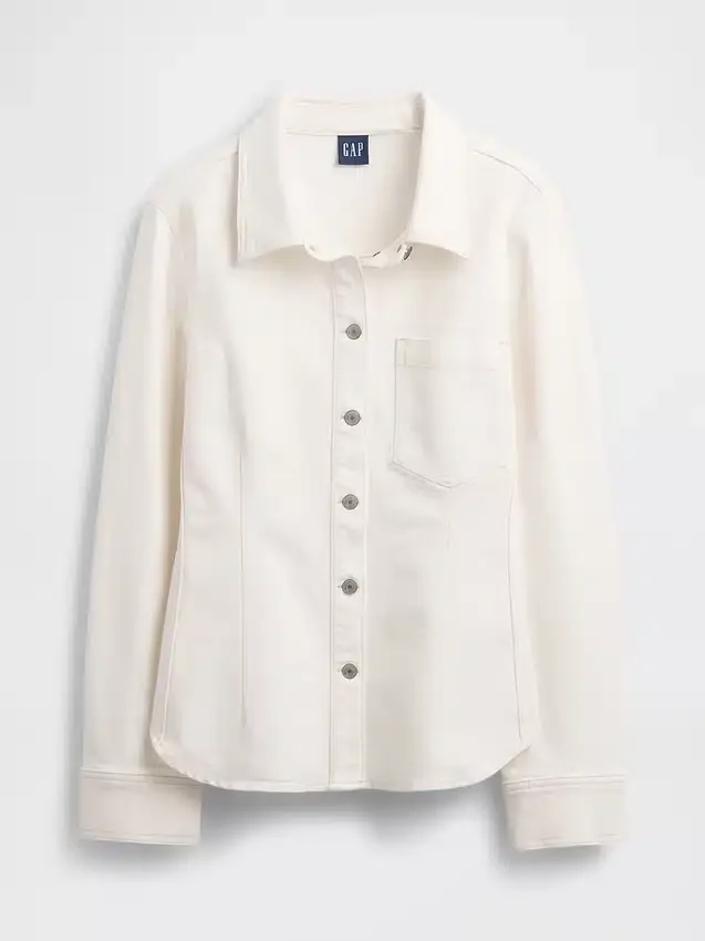 Camicia in denim con vita stretta
