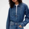 Camicia in denim con zip GAP × Victoria Beckham