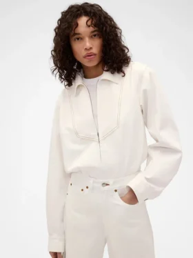 Camicia in denim con zip GAP × Victoria Beckham