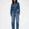 Camicia in denim con zip GAP × Victoria Beckham