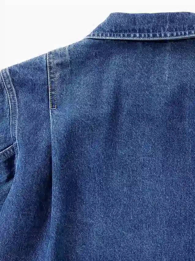 Camicia in denim con zip GAP × Victoria Beckham