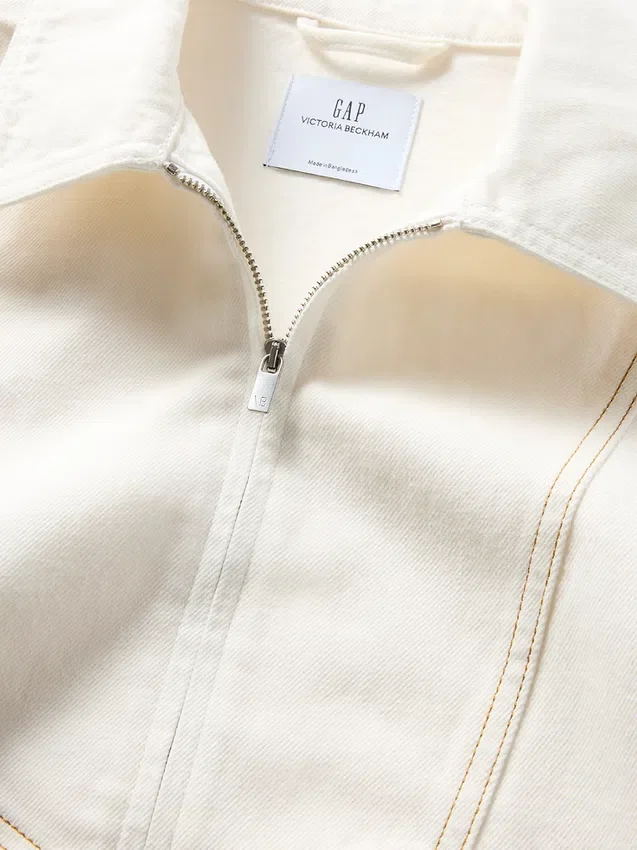 Camicia in denim con zip GAP × Victoria Beckham