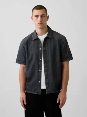 Camicia in denim dal taglio morbido