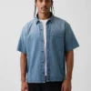 Camicia in denim dal taglio morbido