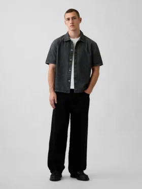 Camicia in denim dal taglio morbido