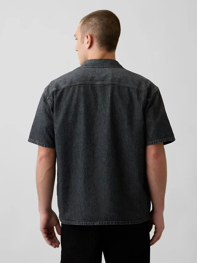 Camicia in denim dal taglio morbido